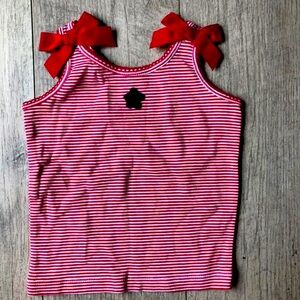 Janie and Jack Red, white and blue baby girl tank 3-6 months